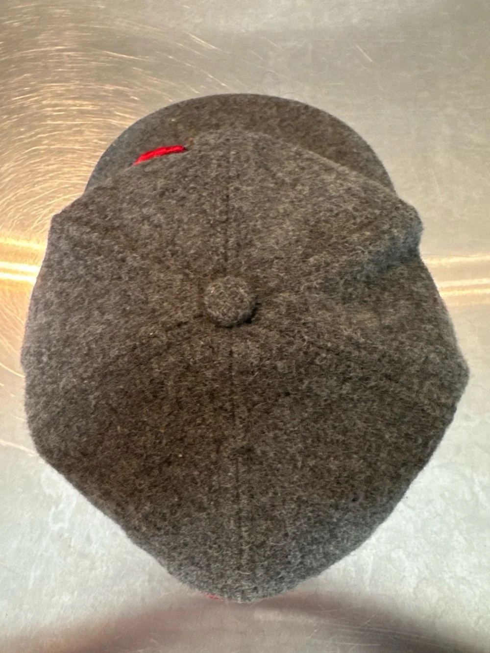 3sixteen Gray Wool Cap with Red & Yellow Pickaxe Embroidery